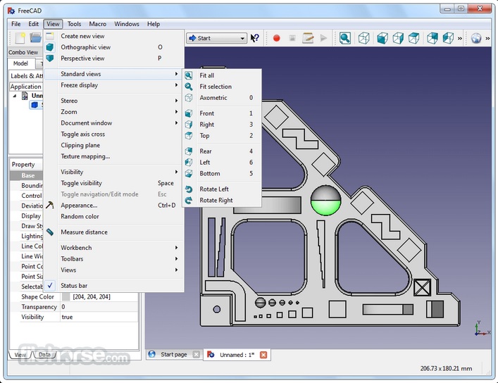 Open Source Drawing Software - The drawing software's drawing assistant